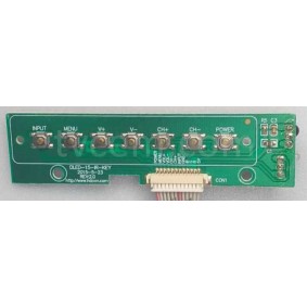 DLED-15-IR-KEY REV1.0 MODEL KUMANDA GÖZÜ IR POWER BUTON TUŞ TAKIMI, TELEFOX 32TD3200 TUS TAKIMI