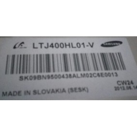 SAMSUNG BN95-00438A TV PANEL , SAMSUNG LTJ400HL01-V TV PANEL , SAMSUNG UE40D7000 TV PANEL , SIFIR URUN