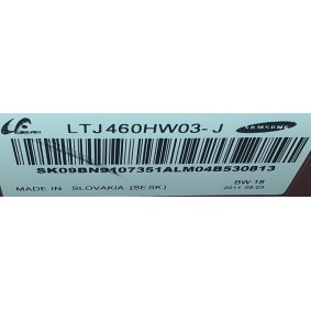 SAMSUNG BN95-00489A TV ORIGINAL PANEL BOX , SAMSUNG LTJ460HW03-J TV LED REFLEKTOR EKRAN , SAMSUNG UE46D6000 EKRAN PANEL DEGİŞİMİ , SIFIR URUN